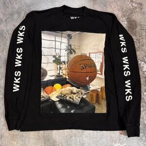 NBA Spalding Basketball Long Sleeve T Shirt. WKS 2023 Size Medium.
